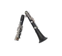 Clarinetto per principianti Clarinetto In Do Nero Strumento A Fiato Materiale Ebano Africano Materiale Bachelite (Color : Ebony)
