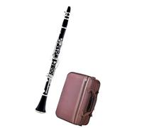 Clarinetto per principianti Clarinetto In Ebano Clarinetto In Bachelite Per Strumenti A Fiato Professionale In Si Bemolle A 17 Tasti In Ottone Nichelato (Color : 501)