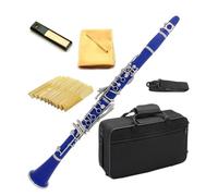 clarinetto per principianti Clarinetto In Sib 17 Nichel Chiave Clarinetto Blu Cielo Per Principianti Con Set Di Clarinetto Con Custodia Rigida A 2 Tubi
