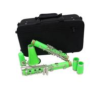 Clarinetto Piatto Verde 17 Tasti SI Corpo In Resina ABS Tasti Nichelati Clarinetto Con Custodia E Accessorio