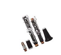 Clarinetto Principianti Clarinetto in ebano 17 tasti Si bemolle doppio strumento di regolazione a due sezioni per principianti da suonare e superare l'esame