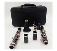 Clarinetto professionale 17 Chiavi Sib Bakelite Clarinetti Legno Ebano Nichel Argento Chiave Strumenti Musicali Custodia Bocchino clarinetto (Color : Ebony)