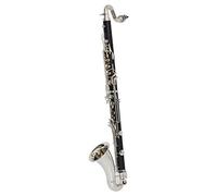 Clarinetto professionale Chiavi Placcate Argento Clarinetto Basso Bb Tune Strumento In Bachelite Per Clarinetto Con Custodia clarinetto