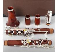 Clarinetto Professionale Chiavi placcate oro rosa Clarinetto professionale omofonico bB Chiavi placcate oro argentate(M12)