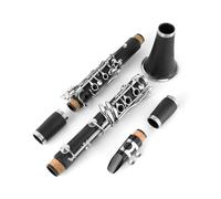 clarinetto professionale Clarinetto a 17 tasti in bachelite nera tasti placcati in argento. Il tono del clarinetto in Si bemolle è chiaro e preciso nella pronuncia