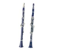 Clarinetto Professionale Clarinetto In Si Bemolle 17 Chiavi In ebanite | Strumento a fiato professionale(Dark Blue)
