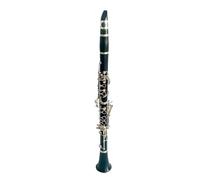 clarinetto professionale Clarinetto in Sib placcato in nichel colore ABS 17 tasti forme di gioco flessibili(Black)