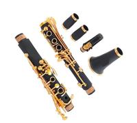 Clarinetto Professionale Clarinetto Sib 17 tasti laccato oro nero E111