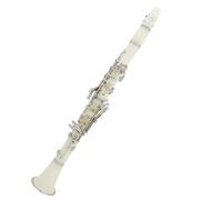 Clarinetto Professionale Clarinetto Sib Bianco Clarinetto Sib Per Principianti Per Orchestre Scolastiche Adulti Con Supporto A Guscio Rigido Guanti(Set)