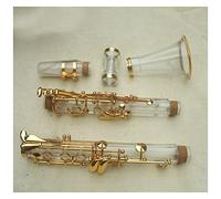Clarinetto professionale Clear Clarinet Kit BB Key Real Placcato Oro clarinetto