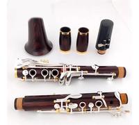 Clarinetto professionale in legno di Cocobolo in sib sequoia placcato argento 18 tasti Sib Klarnet Luna ES