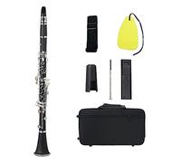 Clarinetto professionale Nero BB Clarinetto Piatto Chiavi In Argento Strumento Di Legno Con Custodia Per Pulizia Con Custodia Per Carry clarinetto