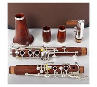 Clarinetto Professionale Palbicosta In Palissandro BB/Chiavi Placcati In Oro Rosa SIB KLARNET Clarinetti (Color : M12)