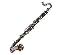 Clarinetto Set Clarinetto Basso Mi Basso 18 Tasti In Argento Strumento Clarinetto In Rame Argentato Con Tono Pieno