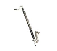 clarinetto sib Chiavi placcate argento Clarinetto basso Bb Tune Clarinetto Strumento in bachelite con custodia Strumento musicale