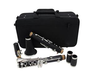 clarinetto sib Clarinetto 17 tasti Sib Si tono piatto Bachelite professionale Il materiale utilizzato per il corpo del tubo ha una lunga durata
