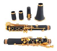Clarinetto Sib Laccato Oro 17 Chiavi Clarinetto Nero