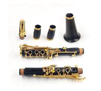 Clarinetto Strumento 17 Tasti Bb Tune Clarinetto Corpo In Ebano Chiavi In rame Placcato Oro Clarinetto Con Custodia Per Il Trasporto