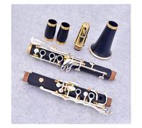 Clarinetto Strumento Clarinetto A 17 Tasti In Sib, Tubo In Legno Di Ebano, Corpo In Rame Placcato Argento, Clarinetto Con Custodia Per Il Trasporto