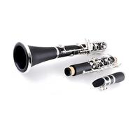 Clarinetto Strumento Clarinetto In Legno Sintetico Con Tono In Sib, Doppio Tubo, 17 Tasti, Clarinetto Placcato In Nichel Con Custodia Per Il Trasporto