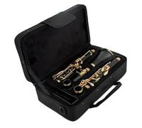 Clarinetto Strumento Clarinetto piatto a 17 tasti B Clarinetto con corpo in bachelite Strumenti a fiato con custodia per il trasporto