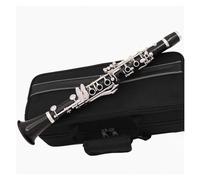 Clarinetto Strumento Clarinetto Professionale A 18 Tasti Tono Eb, Corpo In Ebano, Chiave Placcata In Argento, Clarinetto In Mi Bemolle Con Scatola Portaoggetti (Color : 01)