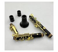 Clarinetto Strumento Clarinetto Tono C Corpo In Ebano/bachelite Chiavi Dorate Strumento Clarinetto Professionale Con Custodia (Color : Ebony)