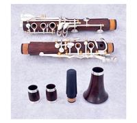 Clarinetto Strumento Corpo In Tubo Di Legno Di Coccobolo Tono C A 17 Tasti Chiavi Placcate In Argento Clarinetto Con Custodia Per Clarinetto