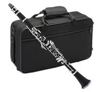 clarinetto strumento musicale Accordatura in Si bemolle Strumenti professionali Clarinetto Tubo nero 17 tasti Chiave in rame-nichel Clarinetto in bachelite tono Sib