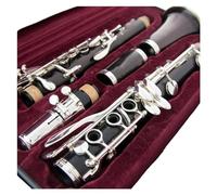 clarinetto strumento musicale Bachelite A Clarinetti Clarinetto professionale Chiavi placcate argento 17 chiavi Con custodia Bocchino facile da usare