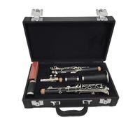 clarinetto strumento musicale Bachelite A Clarinetti Clarinetto professionale Chiavi placcate argento 17 chiavi con custodia Boccaglio insieme a robusto