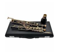 clarinetto strumento musicale Chiavi placcate in oro Clarinetto a fiato rivestito con guanti a lamella corno in legno di ebano chiave F contralto Legno massiccio