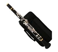 clarinetto strumento musicale Chiavi professionali in legno di ebano Grenadilla Sib Soprano19 Chiavi per clarinetto placcate argento con custodia