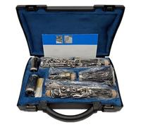 clarinetto strumento musicale Clarinetti in Sib Clarinetto professionale Chiavi placcate in argento 17 chiavi con custodia Bocchino facile da pulire