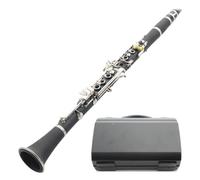 clarinetto strumento musicale Clarinetti in Sib Clarinetto professionale Chiavi placcate in argento 17 chiavi con custodia Boccaglio Il design preciso dell'apertura