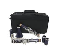 clarinetto strumento musicale Clarinetto 17 tasti Falling Tune B Clarinetto blu Chiave in argento placcato argento Materiale in bachelite con accessori