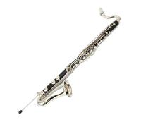 clarinetto strumento musicale Clarinetto basso in legno nero Clarinetto in gomma dura con tono BB placcato rame-nichel a 20 tasti