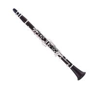 clarinetto strumento musicale Clarinetto BB professionale 17 chiavi in corpo in ebano con chiavi in argento Custodia in pelle nera ABS