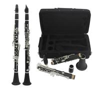 clarinetto strumento musicale Clarinetto Clarinetto in Sib 17 tasti Clarinetto professionale in bachelite Strumenti a fiato con borsa per accessori