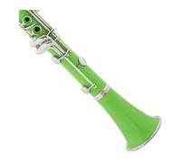 clarinetto strumento musicale Clarinetto colorato Tubo nero Si bemolle Resina ABS Verde 17 tasti Borsa in tessuto per clarinetto