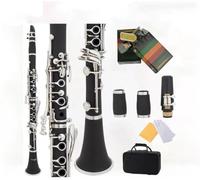 clarinetto strumento musicale Clarinetto in si bemolle a 17 tasti clarinetto nero per strumenti a fiato in bachelite con borsa