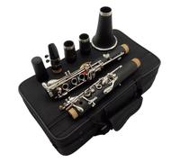 clarinetto strumento musicale Clarinetto in Sib Clarinetti in bachelite Chiave in argento nichel Strumenti musicali Custodia Bocchino Ance Accessori