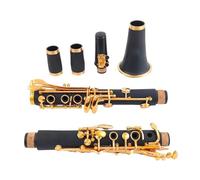 clarinetto strumento musicale Clarinetto in Sib laccato oro 17 tasti Clarinetto nero a fiato musicale