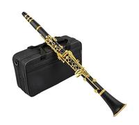 clarinetto strumento musicale Clarinetto in Sib laccato oro 17 tasti clarinetto nero Clarinetto è facile da usare
