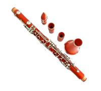 clarinetto strumento musicale Clarinetto in Sib placcato in nichel colore ABS 17 tasti forme di gioco flessibili(Red)