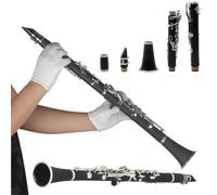 clarinetto strumento musicale Clarinetto piatto in Sib a 17 tasti Clarinetto in legno Clarinetto professionaleStrumenti musicali a fiato e a fiato per adulti