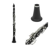 clarinetto strumento musicale Clarinetto professionale Clarinetto per strumenti musicali a 17 tasti in Sib con custodia nera Clarinetto a tubo in bachelite