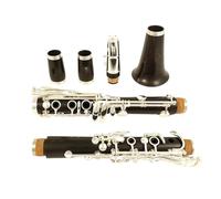 clarinetto strumento musicale Clarinetto professionale in legno di ebano/grenadilla in Sib placcato argento 19 tastiLegno professionale