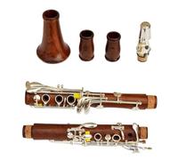 clarinetto strumento musicale Clarinetto professionale in legno rosso Clarinetto in Sib in palissandro Chiavi argentate Clarinetto in legno massello