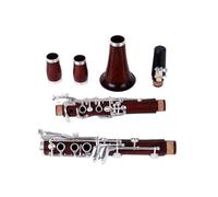 clarinetto strumento musicale Clarinetto professionale in legno rosso Clarinetto in sib palissandro Chiavi argentate(M12)